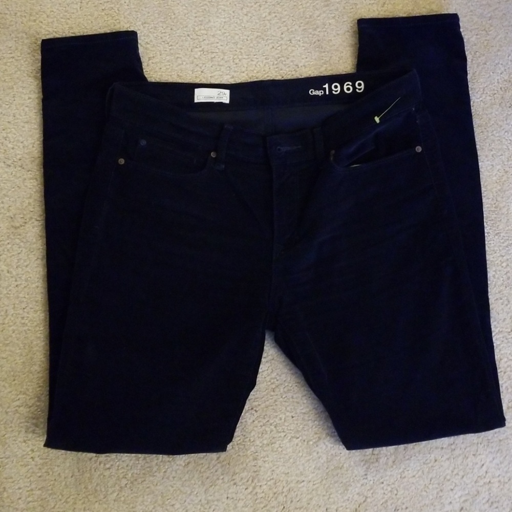 Gap skinny velour legging jean